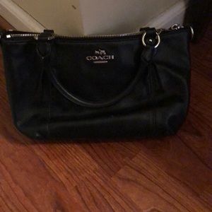 Black Leather Coach Purse